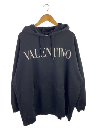Felpa con cappuccio VALENTINO L cotone nero WV0MF2017U8 usata