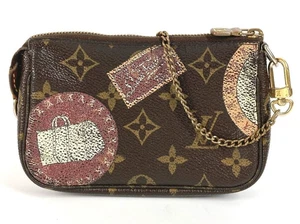Louis Vuitton Monogram Patch Mini Pochette Accessoires M95804 aus Japan GEBRAUCHT - Bild 1 von 9