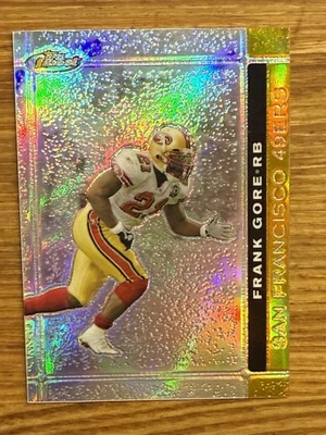 2007 Topps Finest Frank Gore Gold Refractor /50 #23 San Francisco 49ers Miami - Image 1 of 2