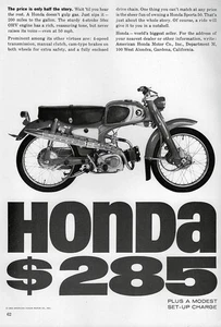 Mini moto Honda Sports 50 1963 anuncio impreso original - Imagen 1 de 1