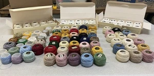 DMC Pearl Cotton Thread Balls Perle (Size 5, 8, 12- 10g) Mixed Colors LOT OF 116 - Picture 1 of 10