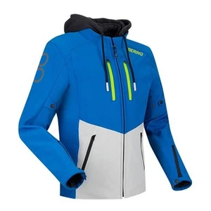 Bering Textile Motorcycle Jacket Rotor Blue Light Grey AA Rated CE - Picture 1 of 10