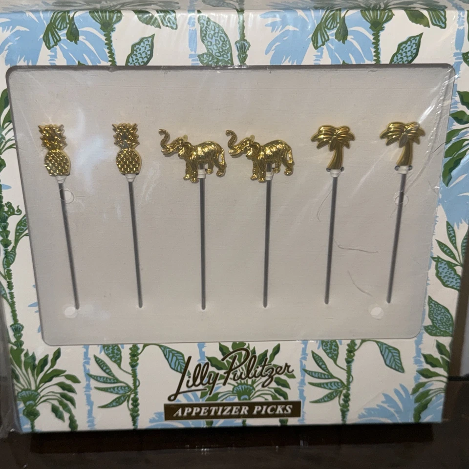 Lilly Pulitzer 6 закуска медиаторы новый с Ярлыками - Изображение 1 из 1