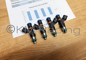 4x Bosch EV14 52LB 550cc Fuel Injectors 0280158117 GT500: Flow Sheet Included - Foto 1 di 6