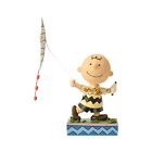 Jim Shore Peanuts Charlie Brown "Up And Away" Flying Kite Figurine Sculpture New