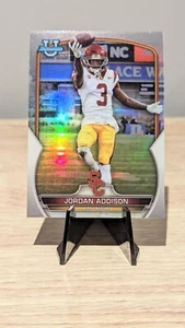 2022 Bowman University Chrome Image Variation Refractor Jordan Addison RC USC SP - Picture 1 of 2