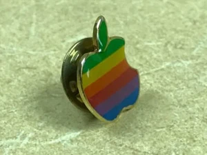 PIN______ Apple Computer Rainbow Logo ____ Original vom Händler - ohne Kopie - Bild 1 von 4