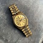 Rare Seiko 5 Snxj94 Day Date Gold Automatic 7s26 Vintage Mens Watch