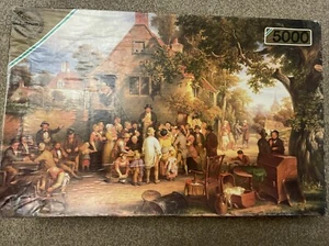 Rare, Falcon Deluxe Village Auction 3830 Edwin Cockburn Jigsaw Puzzle 5000 Piece - Picture 1 of 5