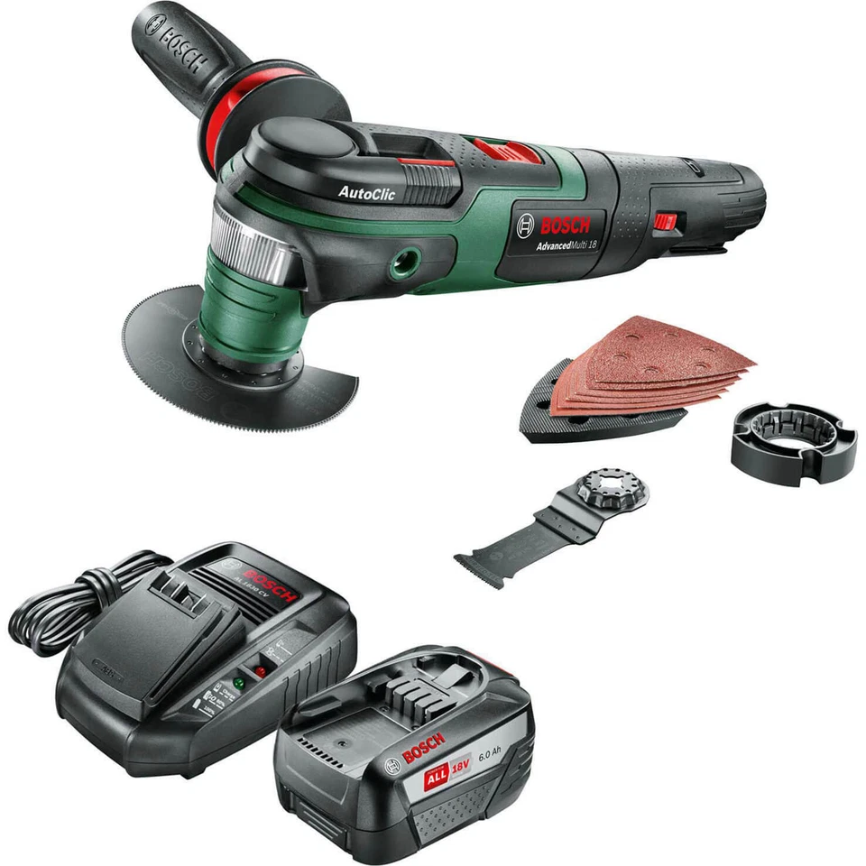 Bosch Oscillating Multi Tool Cordless 18V 2.5Ah Li-Ion AdvancedMulti18 Powerful