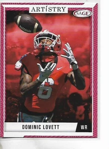 2024 SAGE Artistry Dominic Lovett carta bordo rosso #63 - Foto 1 di 1