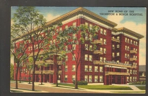 1957 Postmarked Postcard New Home of the Thorton and Minor Hospital Kansas City - Picture 1 of 2
