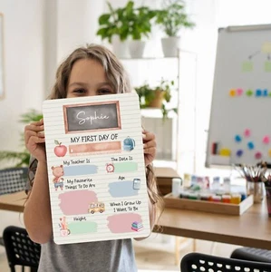 Letrero personalizado del primer día de clases - letrero de viaje escolar - hito escolar - Imagen 1 de 4