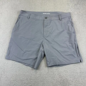 Rhone Mens 38 Gray Resort Short Performance Stretch Golf Wicking Chino 8" Inseam - Imagen 1 de 7