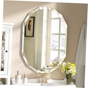 Oval Frameless Mirrors for Bathroom 30'' X 20'' Beveled Edge Vanity 20*30 - Picture 1 of 8