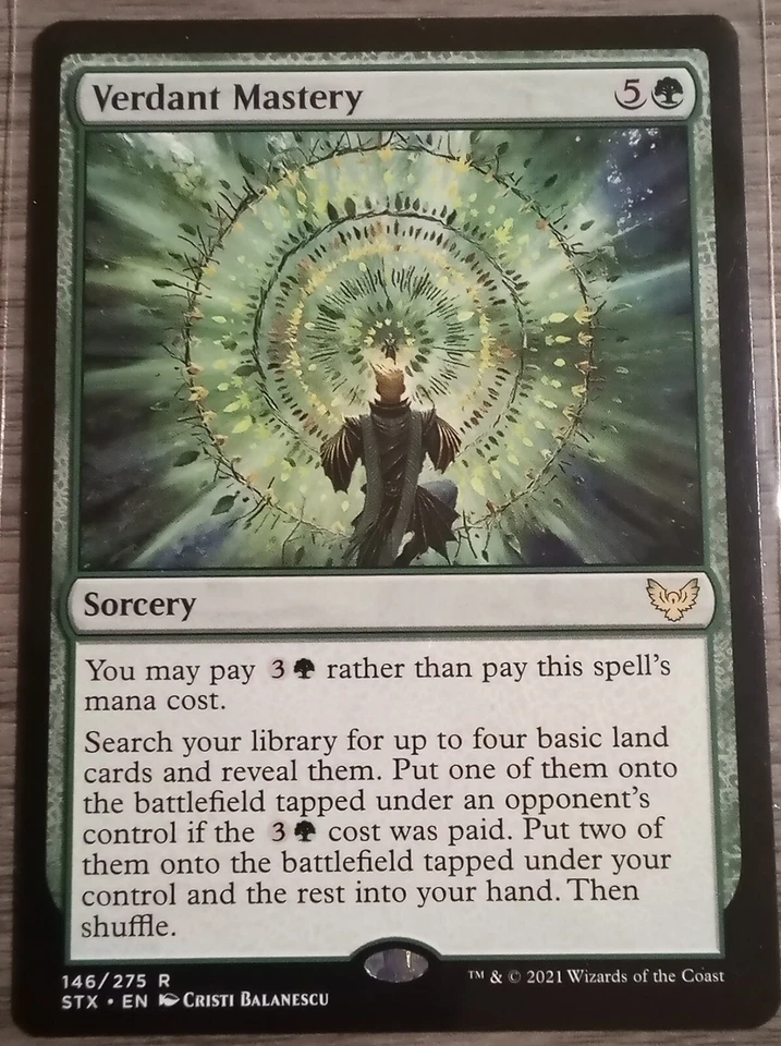 Verdant Mastery #146/275 MTG Strixhaven: School of Mages Rare Near Mint - Image 1 of 1