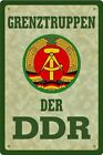 Blechschild Grenztruppen der DDR Ostalogie Schild Deko 20x30 cm