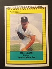 1991 Sarasota White Sox Mike Galvan #1107