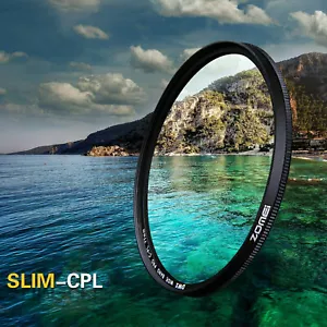 55mm ZOMEI Slim CPL Filter Circular Polarizing Filter for Digital DSLR Camera - Picture 1 of 12