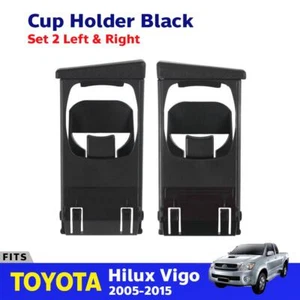Clearance LH+RH Cup Holder Black Fit For TT Hilux Vigo SR Fortuner SUV 2004-15 - Picture 1 of 7