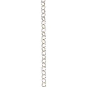 7.5" Rhodium Rolo Charm Bracelet by Bead Landing™ 6mm - Picture 1 of 3