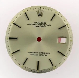 Rolex Datejust NQ 1600 1601 1603 de colección para hombre esfera plateada 2/T #E31 - Imagen 1 de 8