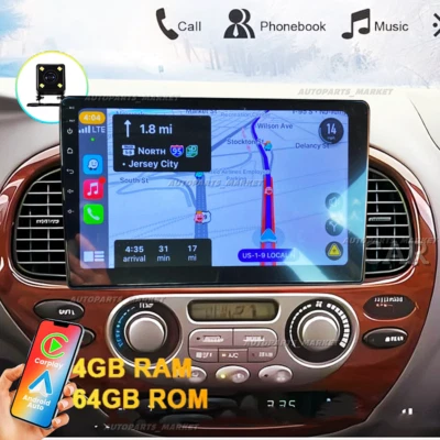 10.1'' CarPlay For Toyota Sequoia 2003-2007 Car Stereo Radio Android 13 GPS Navi Foto 1 de 4