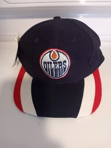 Vintage 90 s Edmonton Oilers Twin Enterprises Adjustable SnapBack Hat NWT - Picture 1 of 4