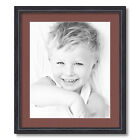 Arttoframes Matted 19X22 Black Picture Frame With 2" Mat, 15X18 Opening 4083