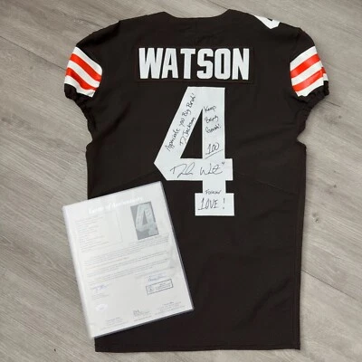 Camiseta automática edición del equipo DESHAUN WATSON regalo a DeSEAN JACKSON Cleveland Browns Foto 1 de 4