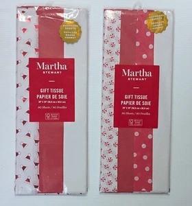 Papel de seda navideño de gran tamaño Martha Stewart 80 hojas, 2 paquetes -160 en total - Imagen 1 de 17