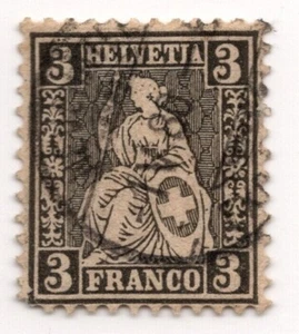 Switzerland Sc#42 used, F-VF, Cv$130 - Picture 1 of 2