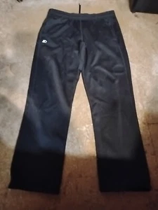 Starter Fleece Lined Pants Mens Size Small Black Sweat Pants.  - Picture 1 of 8