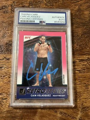 Cain Velasquez IP Signed Donruss Card Psa Dna Coa Slab Autographed UFC - Image 1 of 2