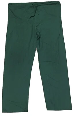 Simply Basic Medium M Hunter Green Scrub Bottoms Draw String Medical Dental CNA - Image 1 of 4