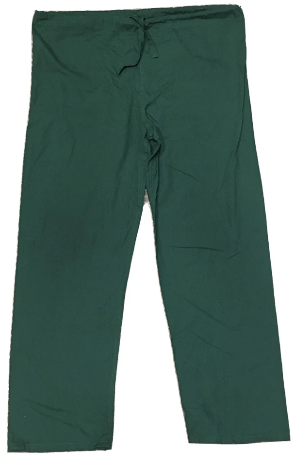 Simply Basic Medium M Hunter Green Scrub Bottoms Draw String Medical Dental CNA - Image 1 of 4