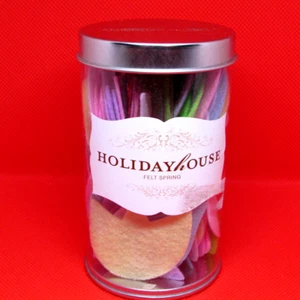 HOLIDAY HOUSE SPRING FELT 3 shapes 3 sizes 6 colors 4" tall 2.25" diam (sew caB) - Picture 1 of 4