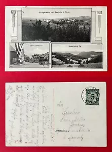 AK ARNSGREUTH bei Saalfeld um 1925 Obere Dorfstrasse und Panorama ( 146935 - Bild 1 von 1