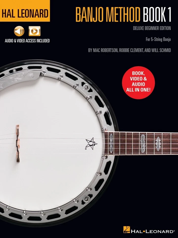 Hal Leonard Banjo Method Book 1 Deluxe Beginner Edition. For 5-String 001106918 - Image 1 of 1