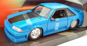 Jada 1/24 Scale Diecast 34922 - Fast & Furious 1989 Ford Mustang GT - Blue - Picture 1 of 5