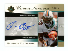 RONNIE BROWN 2006 UD Upper Deck Ultimate Collection Signatures Auto 58/75 SP