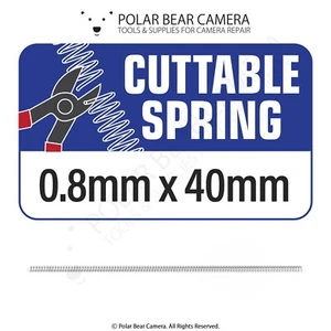 Cuttable Micro Miniature Small Compression Spring 0.8mm x 40mm Camera Lenses UK - Picture 1 of 2