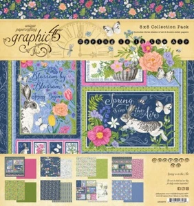 GRAPHIC 45 - SPRING IS IN THE AIR - 8" X 8" - 24 SHEETS - Picture 1 of 9
