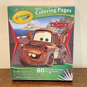 Crayola Cars 2 Mini Dibujos para Colorear 2011 Nuevo Precintado - Imagen 1 de 6