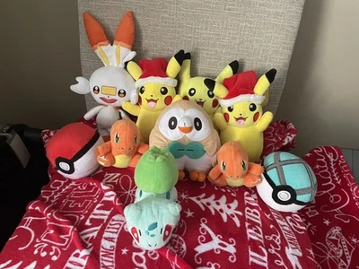 Lote de 10 Peluches Pokémon Peluche Animales - Navidad Pikachu x 2 Foto 1 de 3