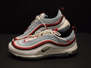 Nike Air Max 97 Gundam Talla 12 Azul Claro Rayas Zapatos CW6986-100 Autenticidad - Imagen 1 de 10