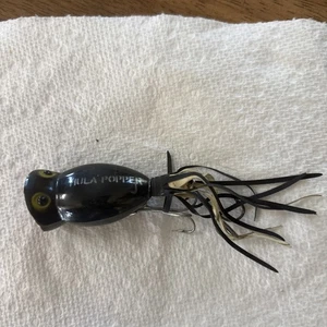 Vintage Fred Arbogast Hula Popper - schwarz 1/4 oz. - Bild 1 von 4