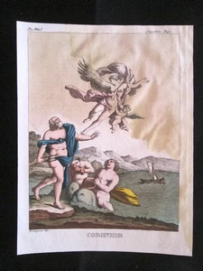 Coronide Incisione colorata a mano del 1820 Mitologia Pozzoli - Picture 1 of 1