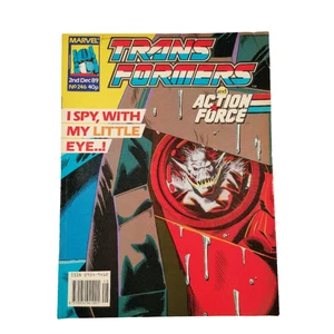 Transformers UK #246 Marvel UK 2nd December 1989 Comic G1 GI Joe With Poster - Imagen 1 de 12