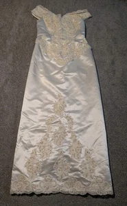 Vestido de novia vintage Alfred Angelo para mujer grande 12? Joyas de encaje  - Imagen 1 de 18